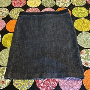 Boden Dark Blue Denim Skirt Sz 6 Stretchy and sexy!